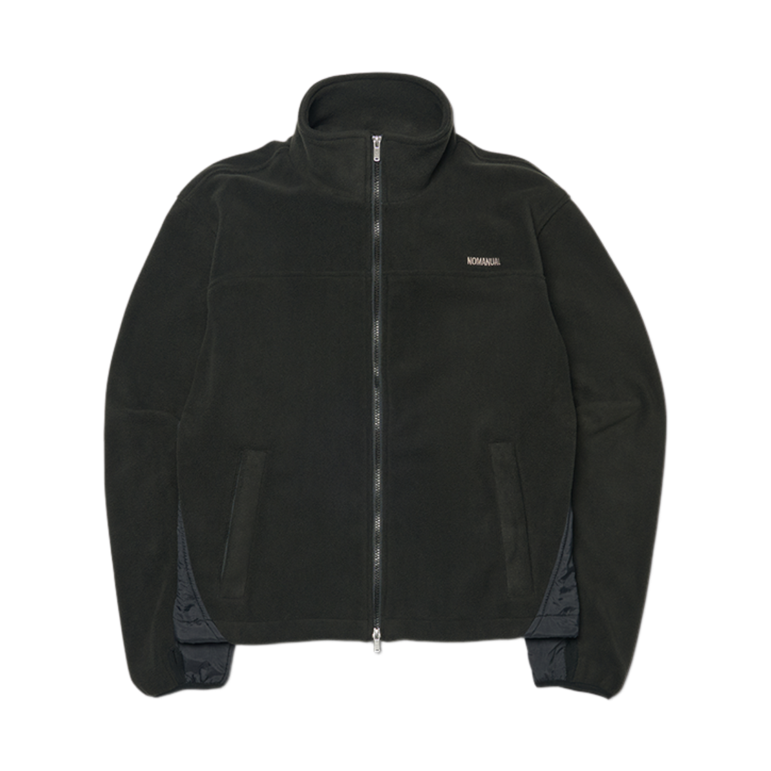 노매뉴얼 N.B 플리스 자켓 블랙(NOMANUAL N.B Fleece Jacket Black) - 1