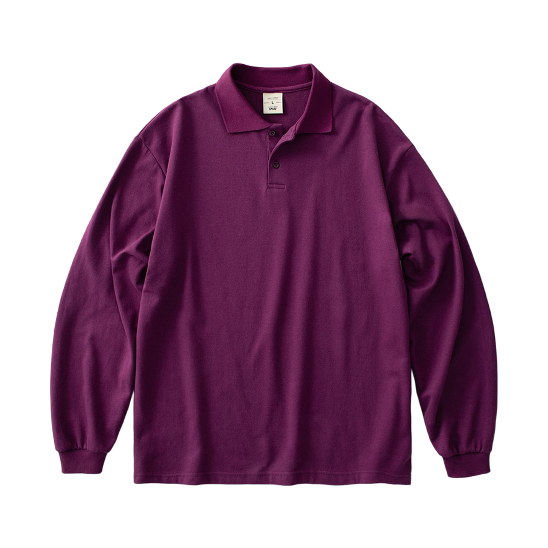 JDLT1395_all_29 FP142 New wave double cotton collar long sleeve t-shirt Purple JDLT1395