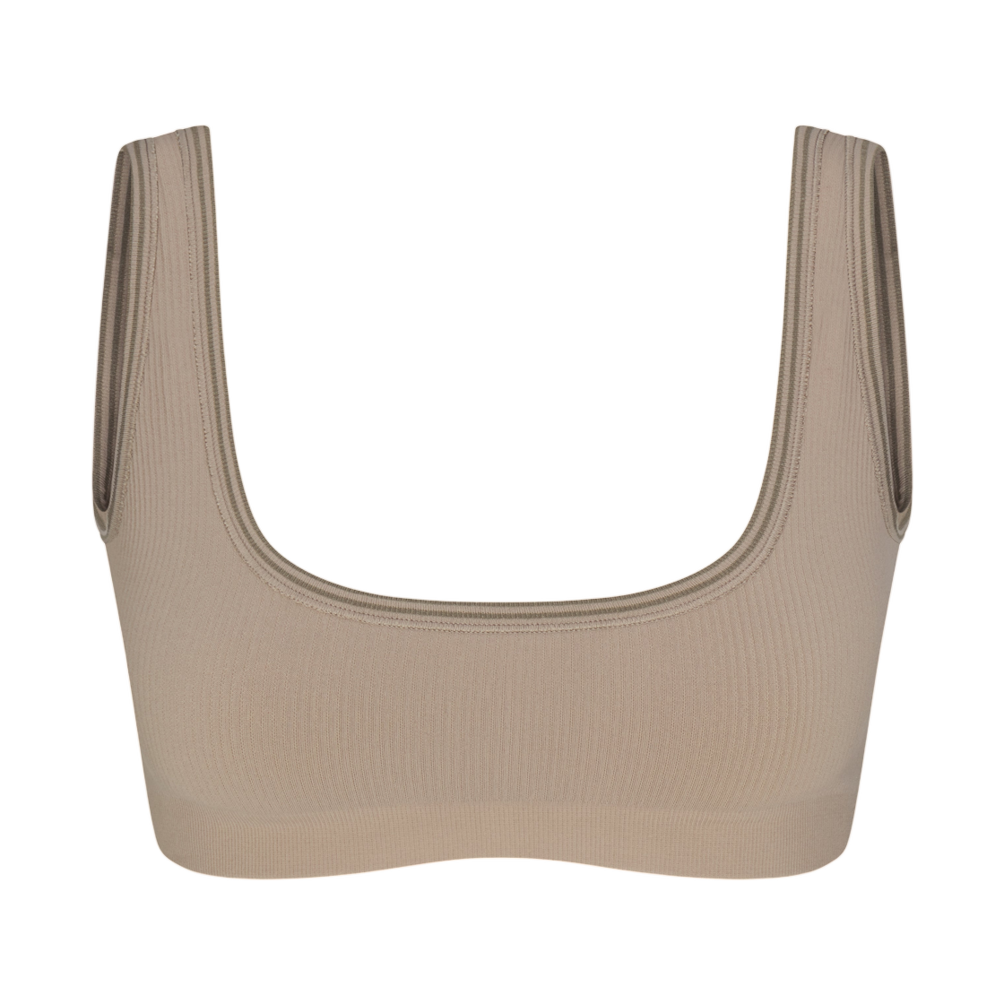 IR5061-260 (W) NikeSKIMS Ribbed Seamless Micro Scoop Bra Driftwood