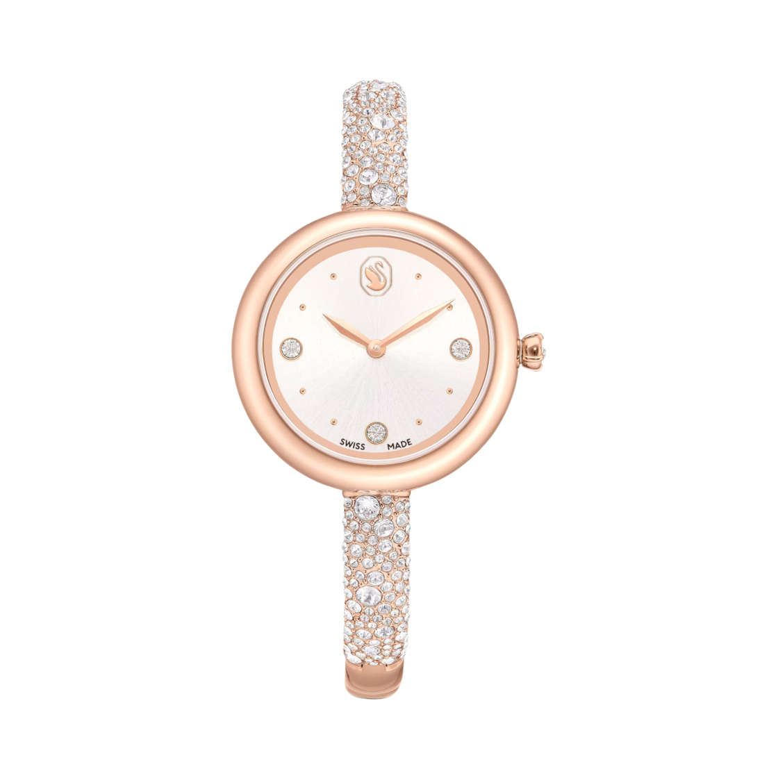 5734633 (W) Swarovski Sublima Bangle Watch 28mm Rose Gold Crystal