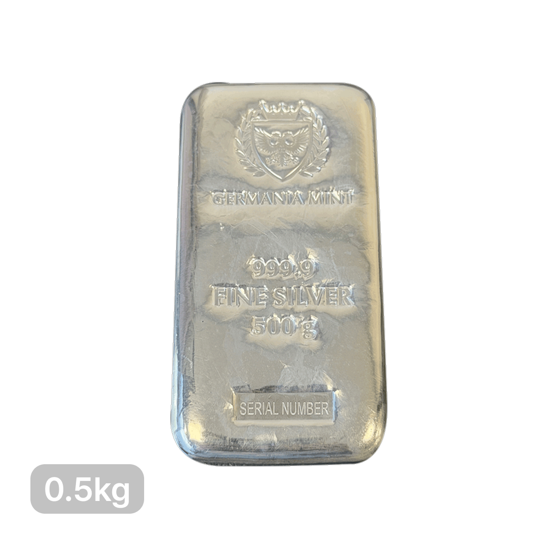 은 게르마니아 민트 실버바 999.9 500g(Silver Germania Mint Silver Bar 999.9 500g)
