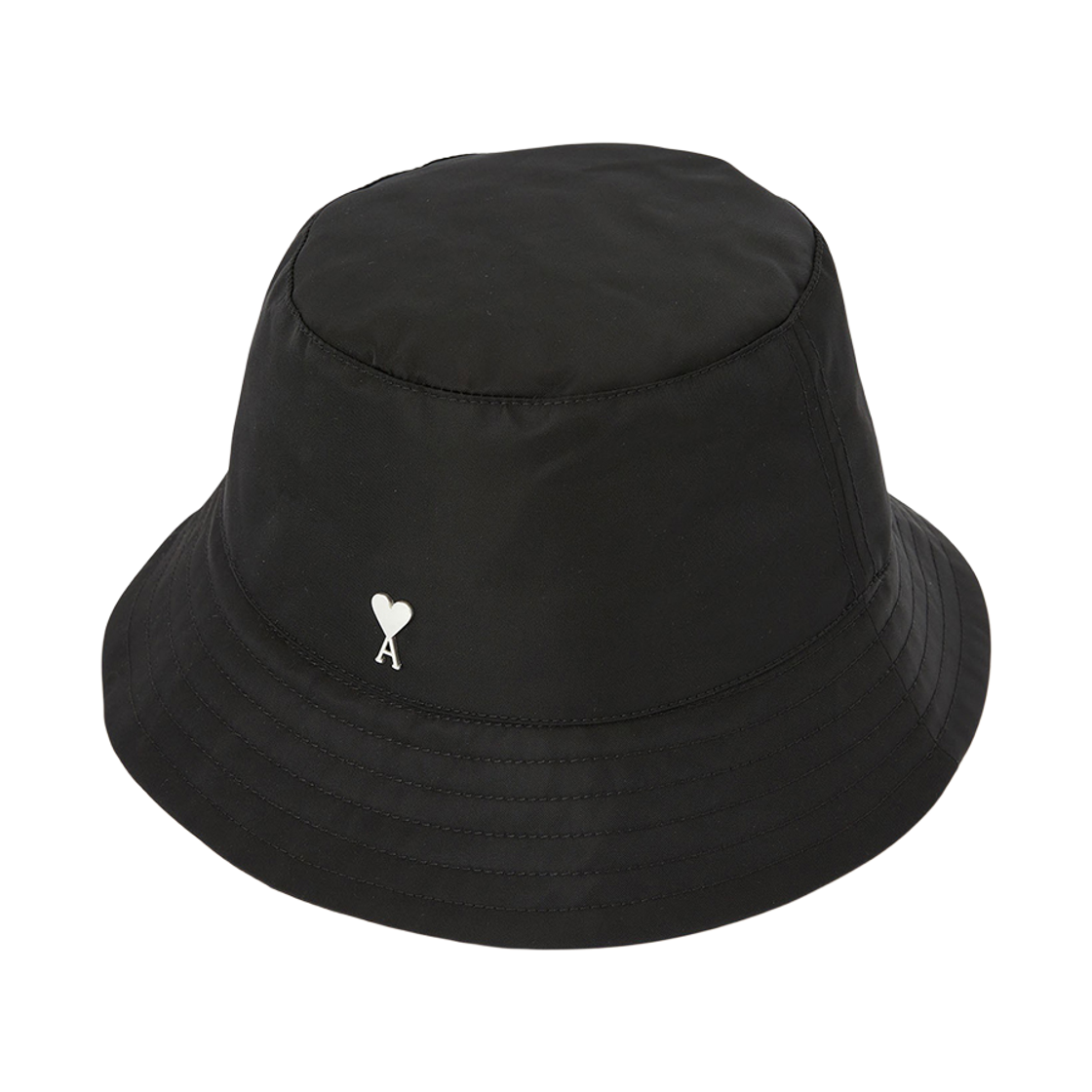 [17% 쿠폰] 아미 스몰 하트 로고 스터드 버킷햇 블랙 실버([17% 쿠폰] AMI de Coeur Stud Bucket Hat Black Silver) - 2