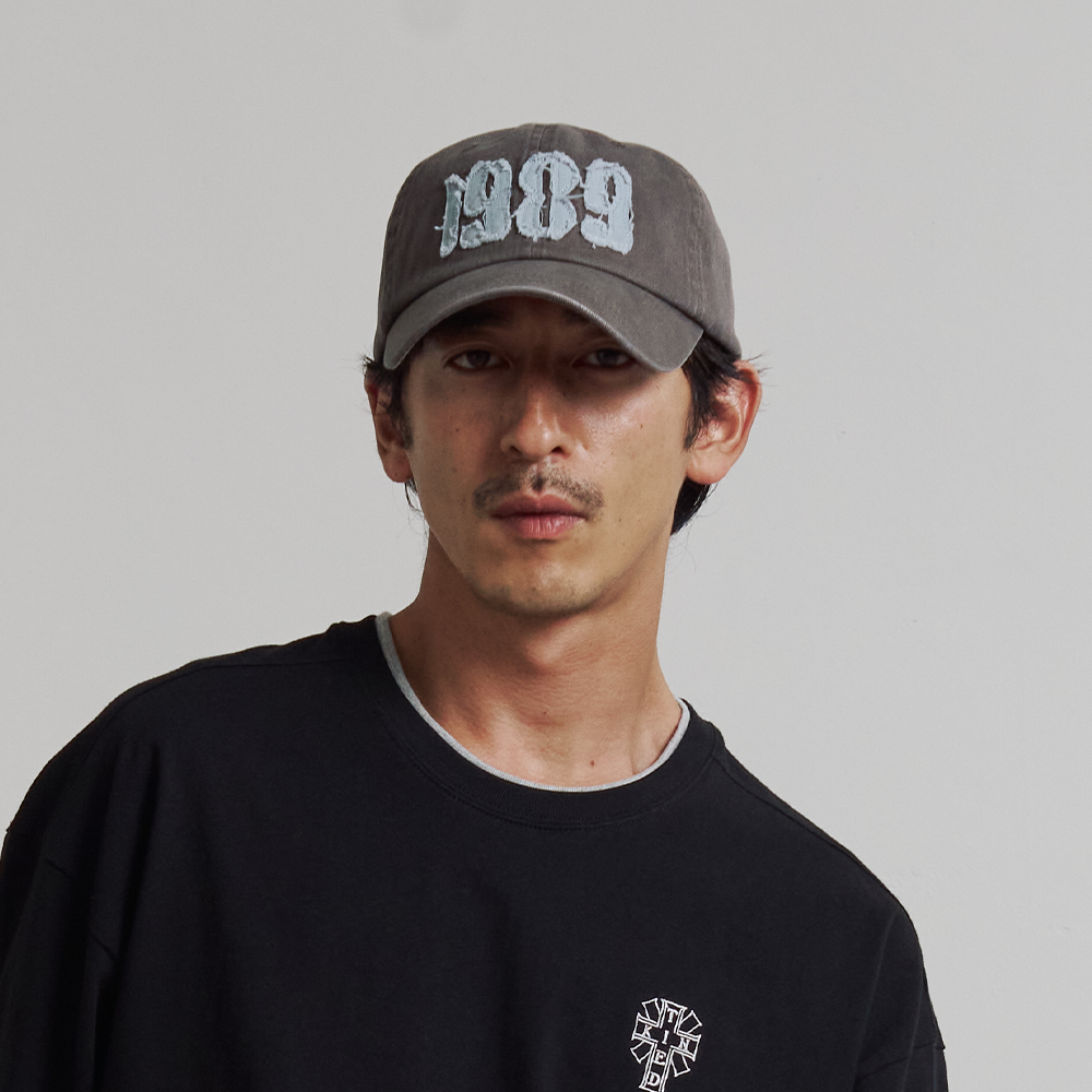 니티드 1989 워시드 아플리케 볼캡 브라운(Knitted 1989 Washed Applique Ballcap Brown) - 2