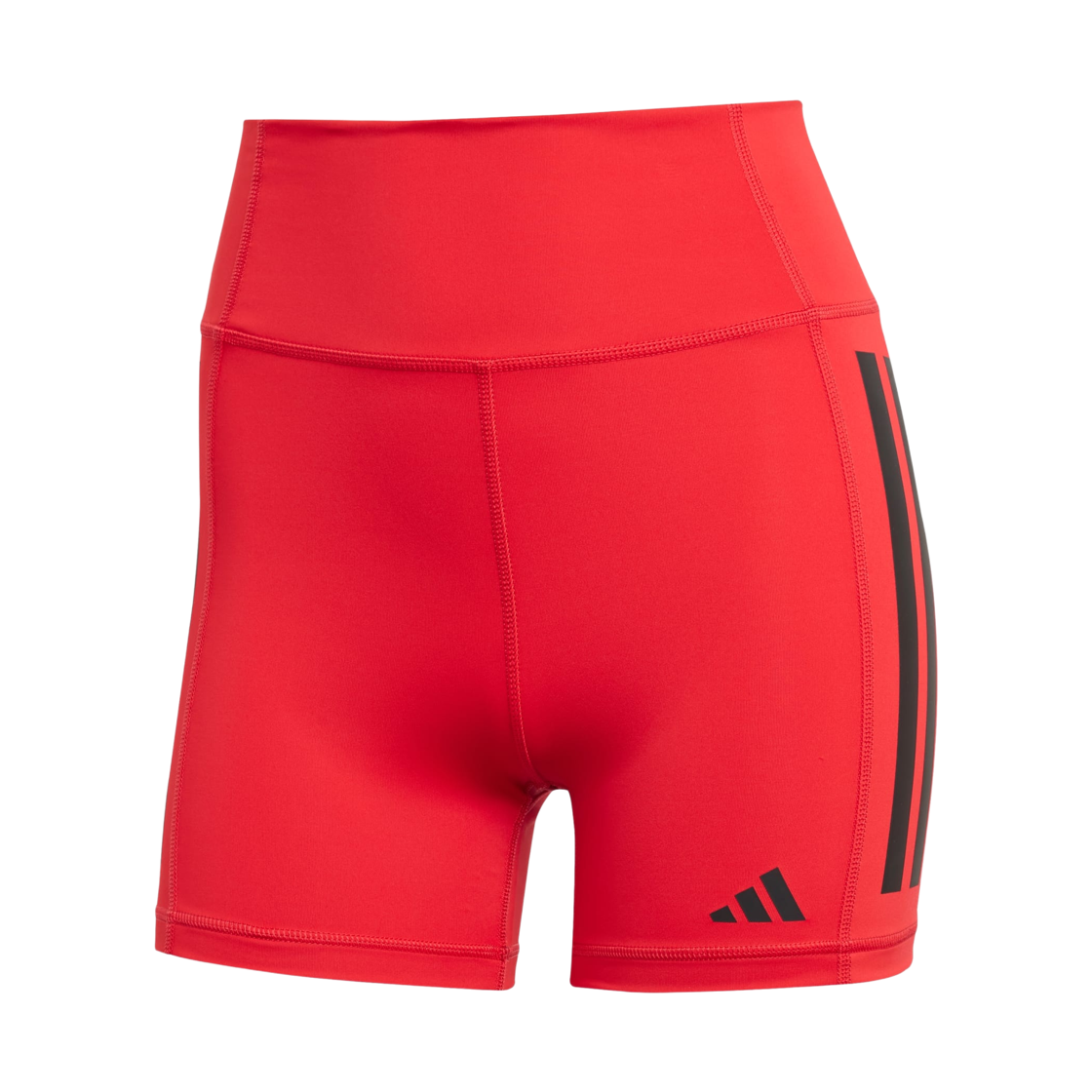 JN4583 (W) Adidas Optime 3-Stripes 1/4 Short Leggings Pure Ruby - KR Sizing