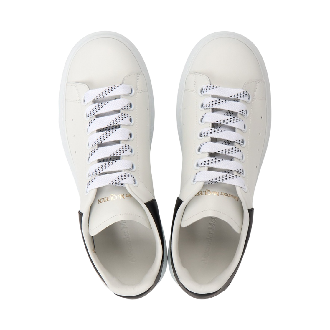 [17% 쿠폰] 알렉산더 맥퀸 오버사이즈드 스니커즈 화이트 블랙([17% 쿠폰] Alexander McQueen Oversized Sneakers White Black) - 3