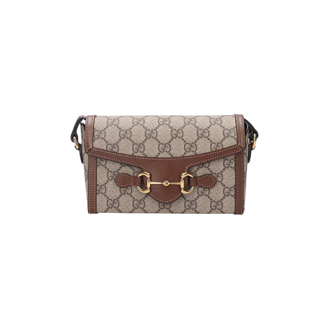 IT2LJM9Q6W4T Gucci Horsebit 1955 Mini Bag Beige Ebony Brown