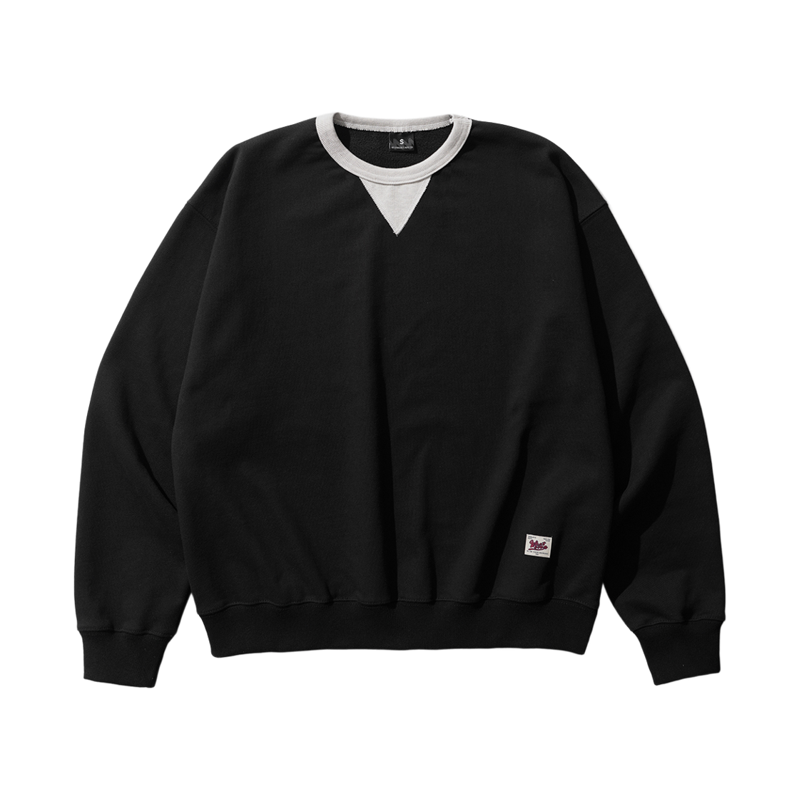 MMMT7856_black_29 WV PROJECT Retro Crewneck Sweatshirt Black MMMT7856
