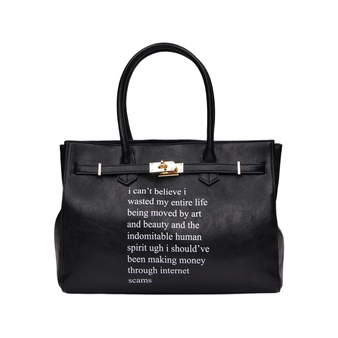 프레잉 인터넷 스캠스 백 블랙(Praying Internet Scams Bag Black)