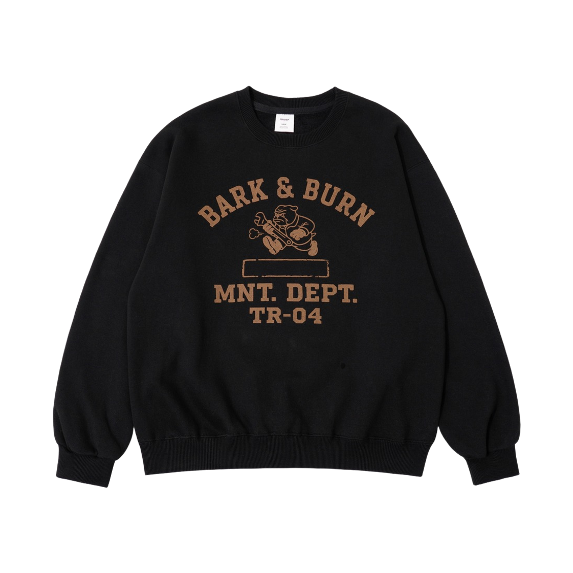 JUMT4722_black_29 PERSTEP Bark&burn Sweatshirt Black JUMT4722