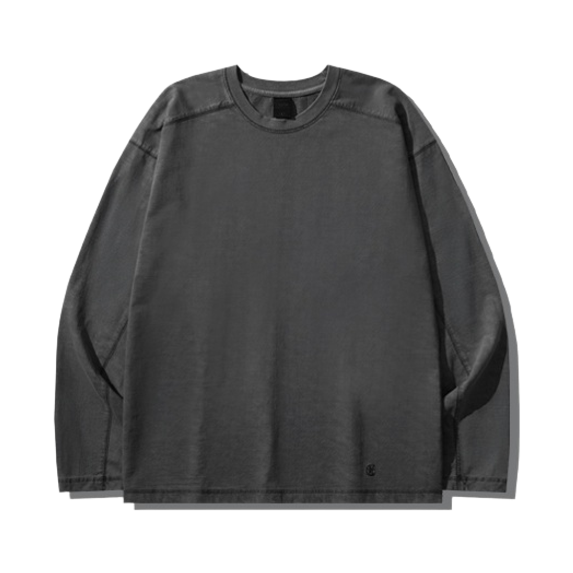 MMLT6937_charcoal_29 EZKATON Ash Cutout Long Sleeve Charcoal MMLT6937