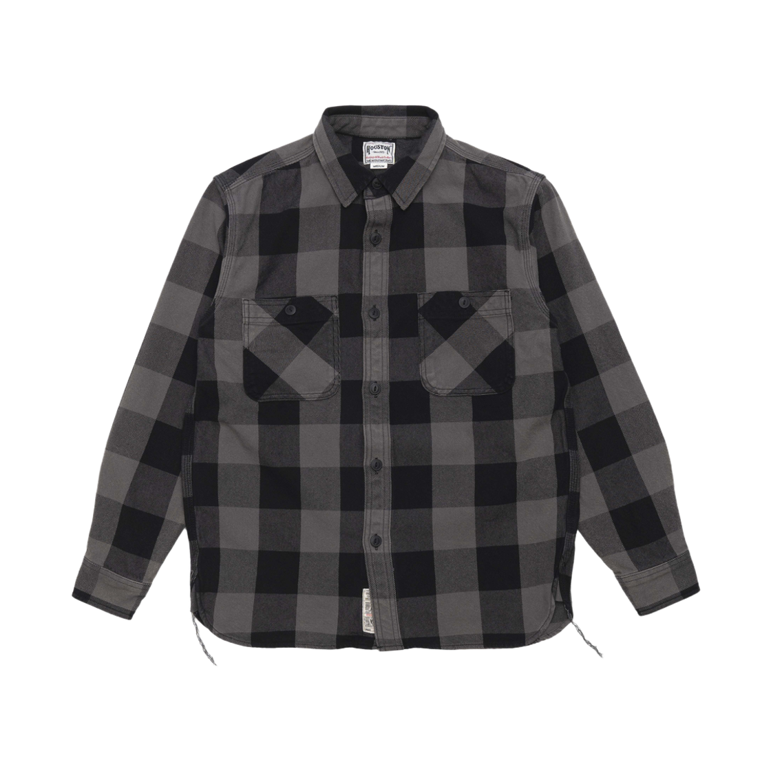 휴스턴 재팬 빈티지 블록 체크 비엘라 셔츠 블랙 41362VW(Houston Japan Vintage Block Check Viyella Shirt Black 41362VW) - 1