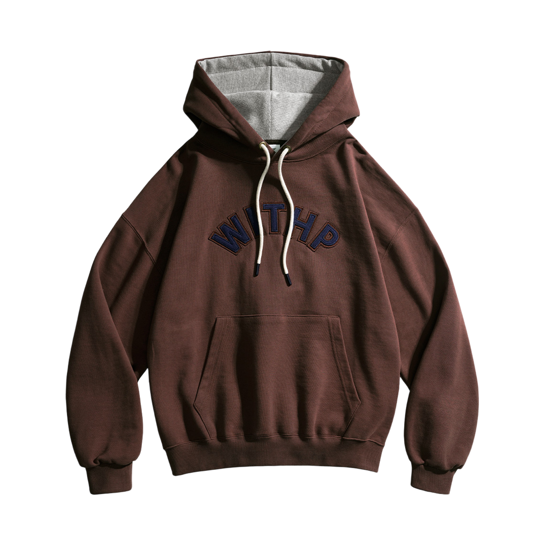 SMHD4603_Brown_29 PERSTEP Newness Spell Heavy Weight Hoodie Brown SMHD4603