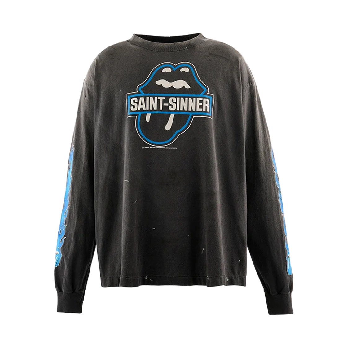 세인트 마이클 x 더 롤링 스톤즈 파이어 롱슬리브 티셔츠 블랙 - 26AW(Saint Mxxxxxx x The Rolling Stones Fire L/S T-Shirt Black - 26AW) - 2
