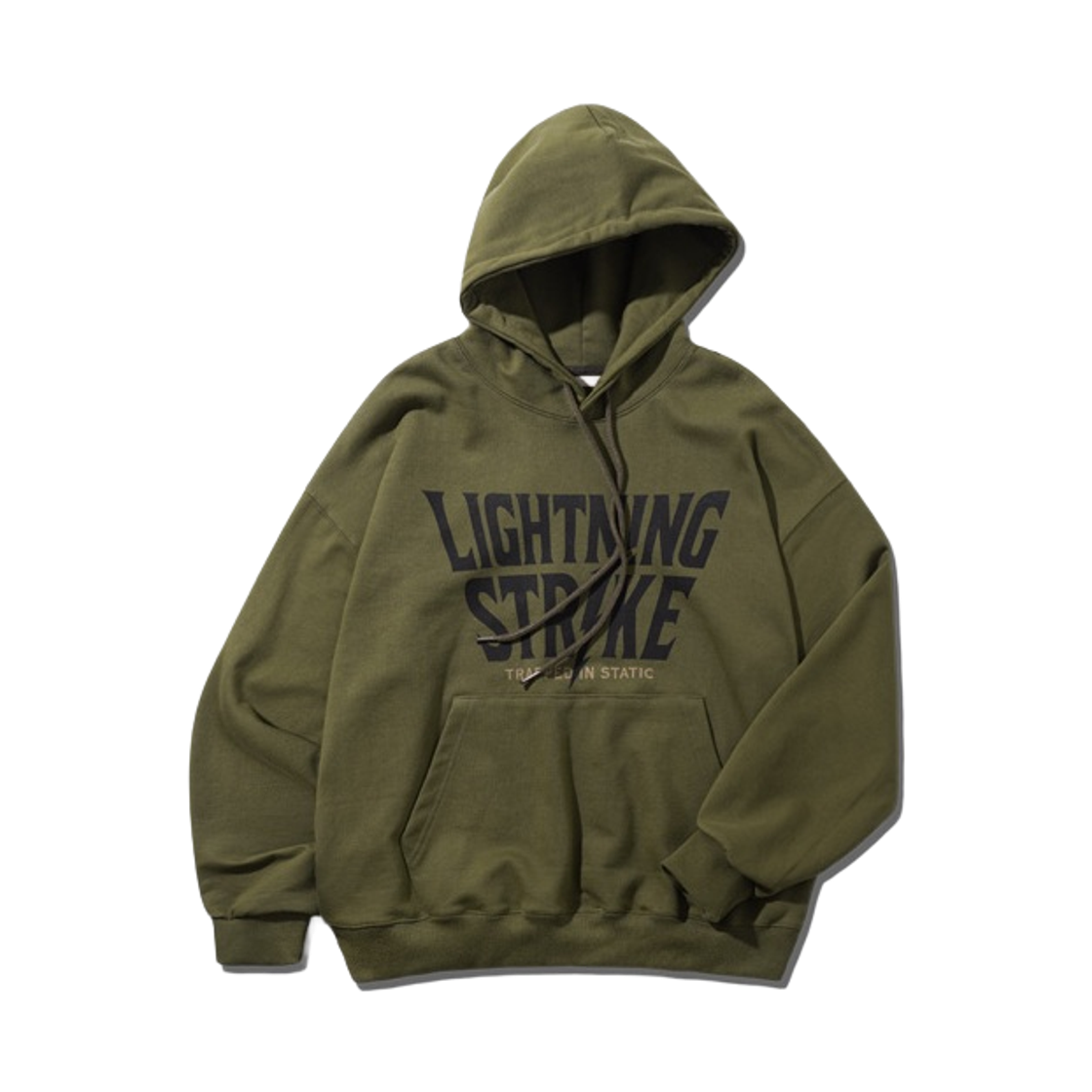 JUHD6896_khaki_29 EZKATON Static Edge  Heavy Cotton Hoodie Khaki JUHD6896
