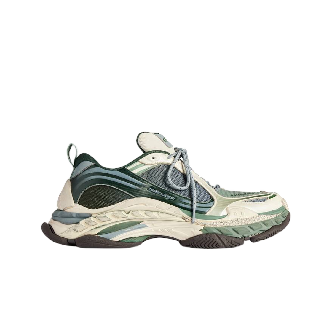 865849WTR2G4491 Balenciaga Triple S.2 Gradient Sneaker Green Beige Grey