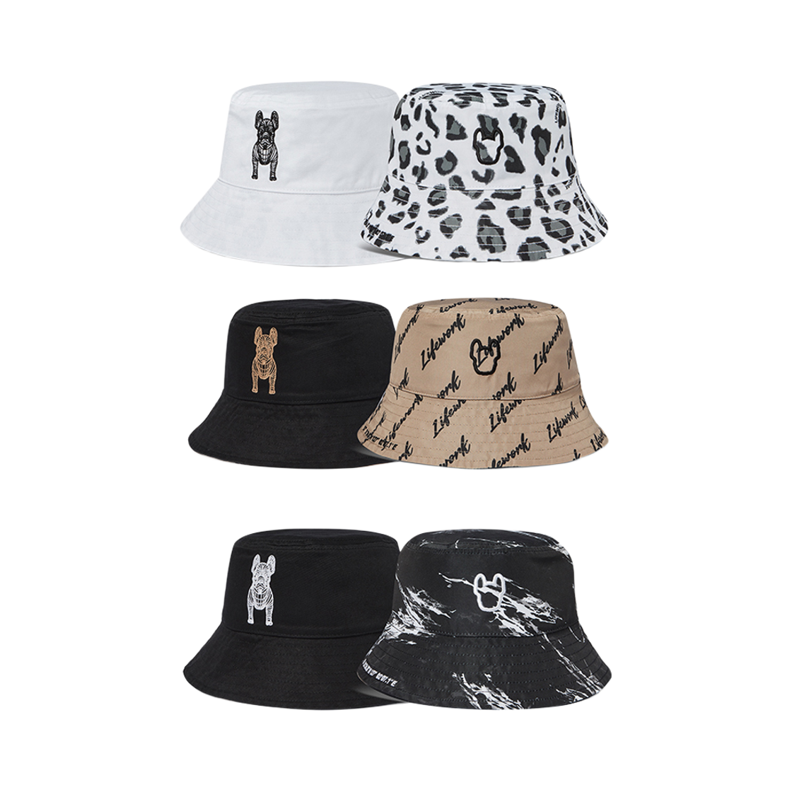 라이프워크 에센셜 패턴 리버시블 버킷햇_LW245CP413(Lifework Essential Pattern Reversible Bucket Hat_LW245CP413) - 2