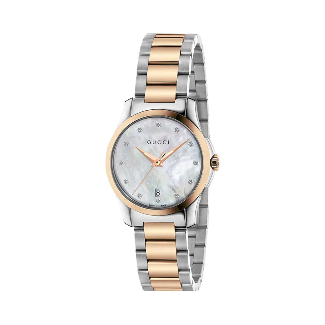 YA126544 [20% 쿠폰] (W) Gucci G-Timeless Quartz 27mm Stainless Steel White Mother of Pearl