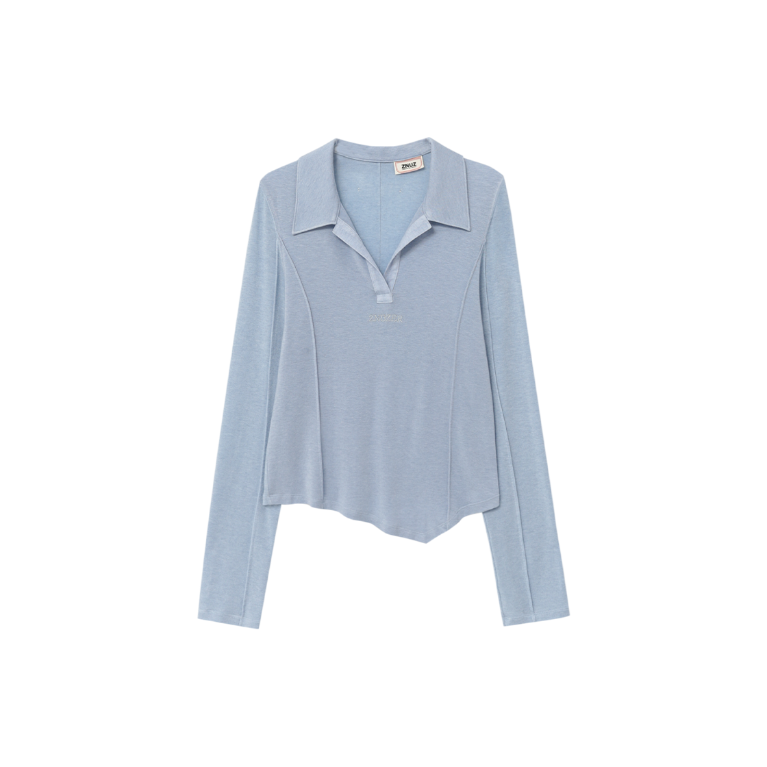제뉴즈 제뉴즈 칼라 슬림 슬리브 - 블루(Znuz Znuz Collar Slim Sleeve - Blue)