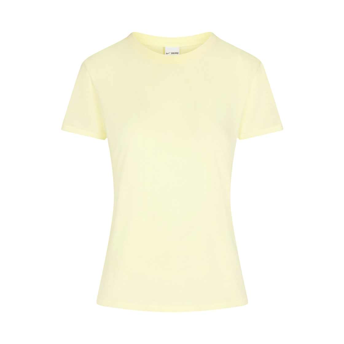 IV6867-746 (W) NikeSKIMS Performance Cotton Blend Short Sleeve Top Bicycle Yellow
