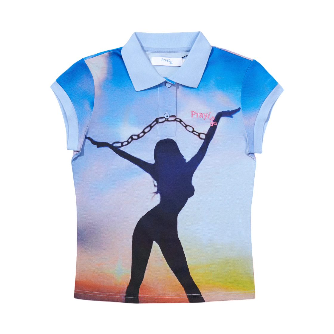 (W) 프레잉 체인 폴로 멀티컬러((W) Praying Chain Polo Multicolor)