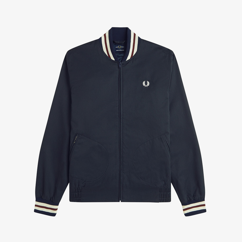 프레드페리 메이드 인 잉글랜드 트윌 테니스 봄버 재킷 네이비(Fred Perry M.I.E Twill Tennis Bomber Jacket Navy) - 5