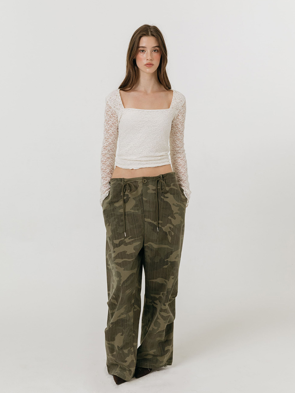 모이페어 빈티지 와이드 팬츠 레오파드 카모(MOIFAIRE Vintage Wide Pants Leopard Camo) - 3