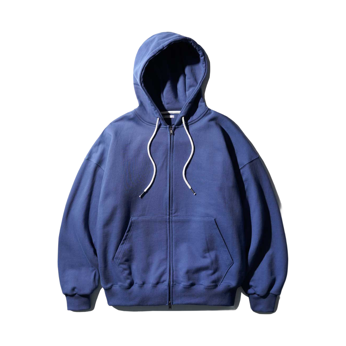 SHOT6766_Midblue_29 EZKATON Over Drop Heavy Cotton Hood Zip-up Midblue SHOT6766