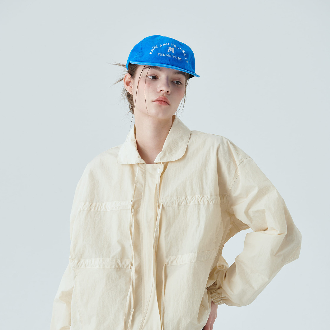 모이페어 모이페어 로고 볼캡 블루(MOIFAIRE Moifaire Logo Ball Cap Blue) - 3