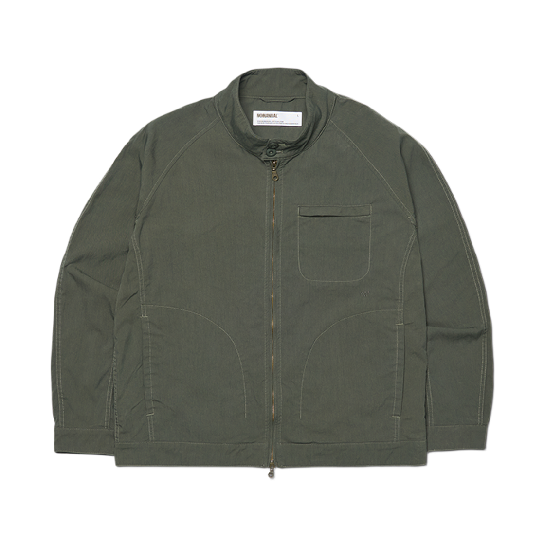 노매뉴얼 네오 해링턴 자켓 올리브(NOMANUAL Neo Harrington Jacket Olive)