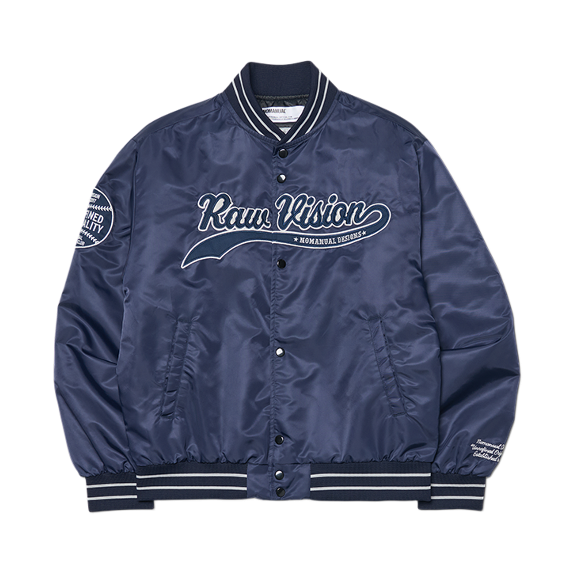 노매뉴얼 R.V 스타디움 자켓 네이비(NOMANUAL R.V Stadium Jacket Navy) - 1