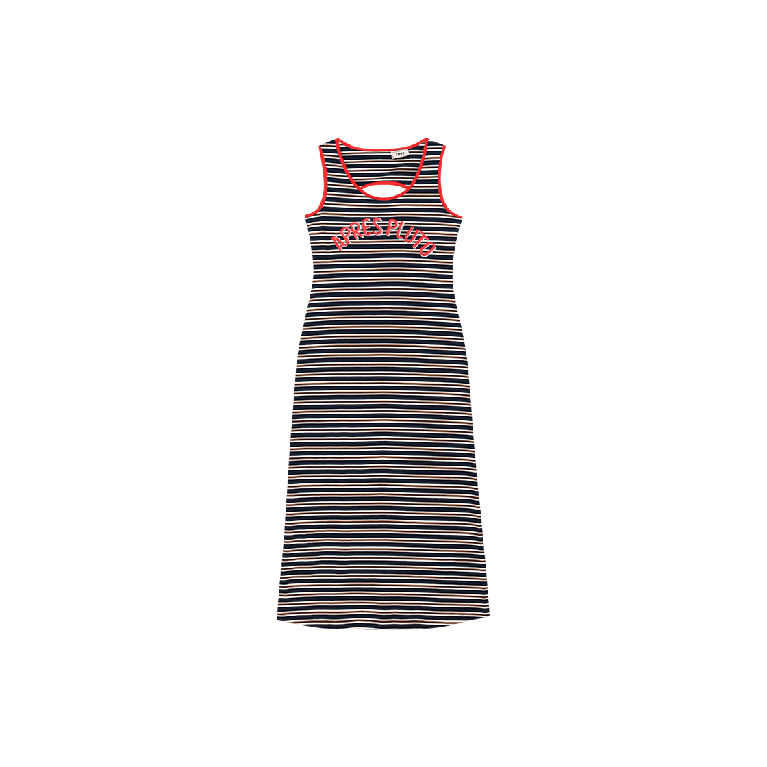 제뉴즈 토즈 스트라이프 핏 드레스 - 네이비(Znuz Toz Stripe Fit Dress - Navy)