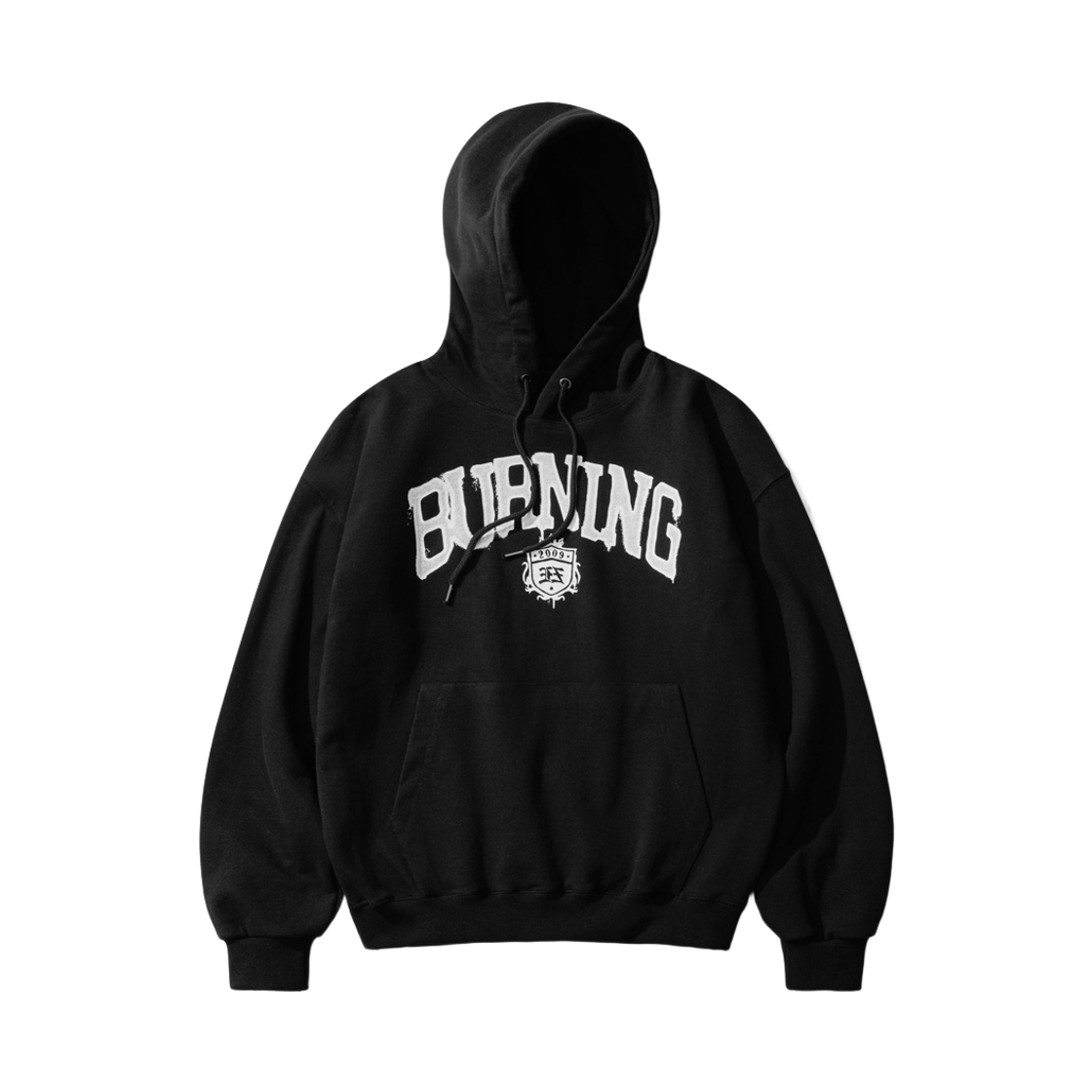 KMHD6759_Black_29 EZKATON Burning Heavy Cotton Hoodie Black KMHD6759