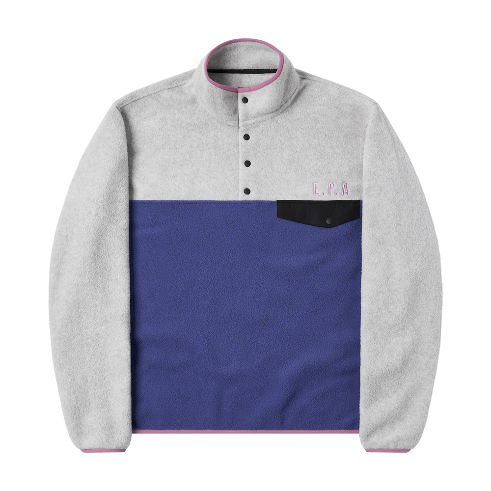 아모우 폴라 플리스 아노락 블루(AMOU Polar Fleece Anorak Blue) - 2