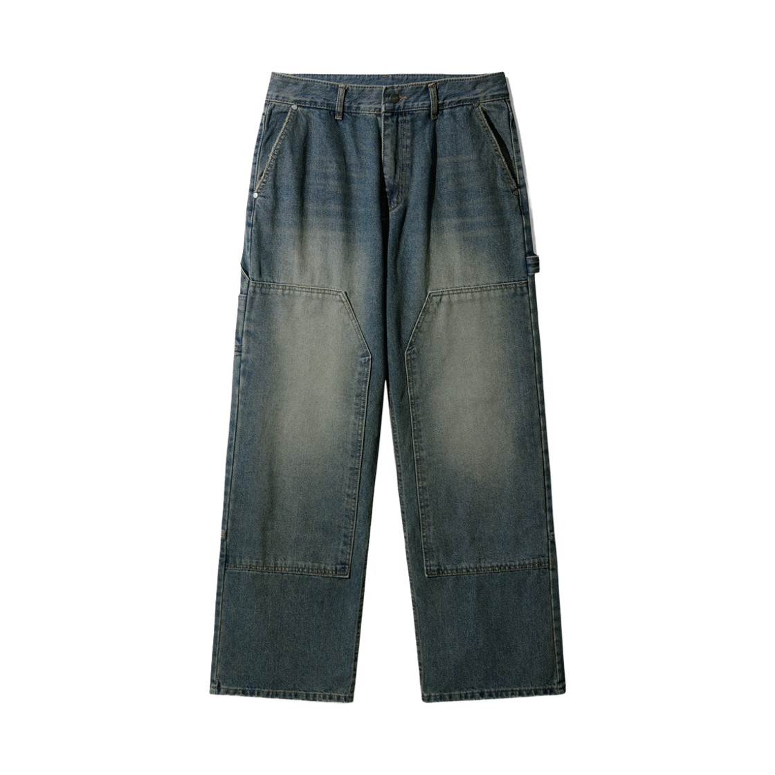 KMLP6731_Vintageblue_291 EZKATON Zest Carpenter Denim Pants Vintageblue KMLP6731