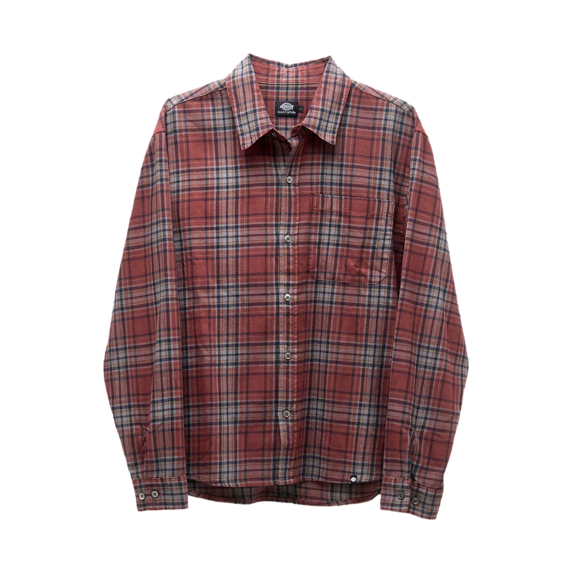 - Hatchingroom x Dickies Regular Shirt Check Dusty Red
