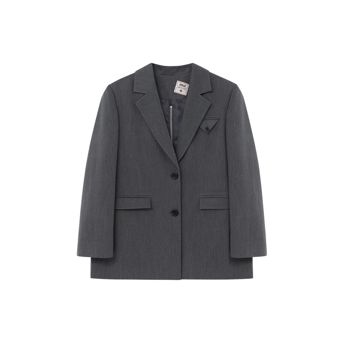 제뉴즈 스위프츠 지퍼 테일러드 자켓 - 차콜(Znuz Swiftz Zipper Tailored Jacket - Charcoal)