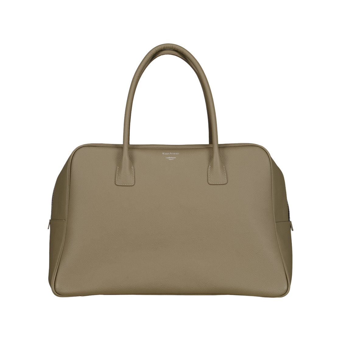 언더마이카 아카이브 맥시 레더 볼링 백 베이지(Undermycar Archive Maxi Leather Bowling Bag Beige) - 1