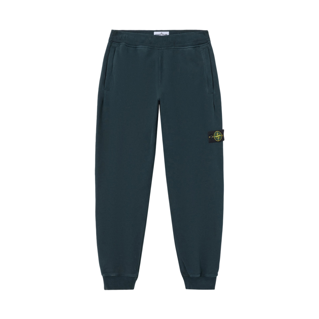 L2S1562000-12S0A20-V005S Stone Island 6200012 Brushed Organic Cotton Fleece Regular-Fit Joggers with Ribbed Cuffs Dark Green - 26FW