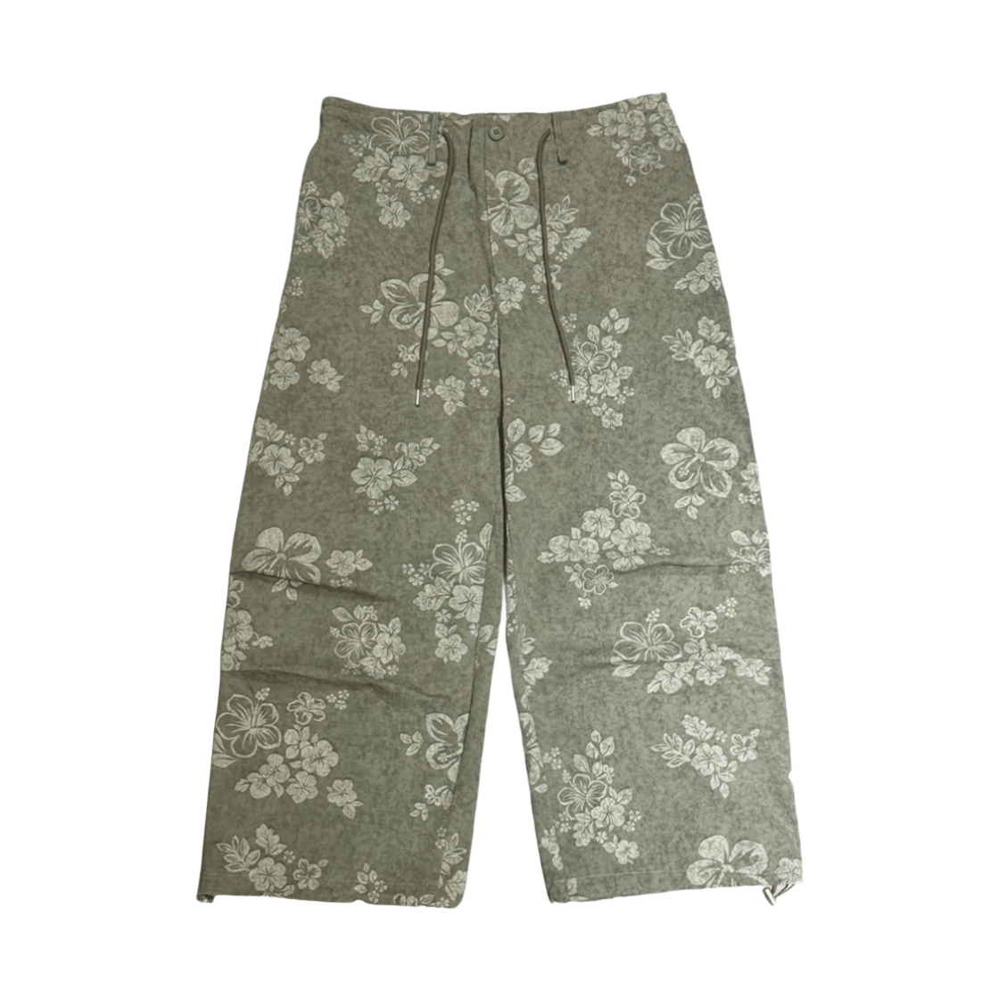 모이페어 플라워 와이드 팬츠 카키(MOIFAIRE Flower Wide Pants Khaki)