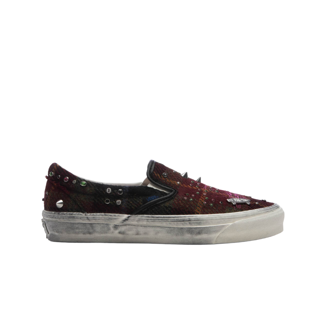 VN000E96BJN Vans Harris Tweed LX Premium Classic Slip-On 98 Tweed Red Blue