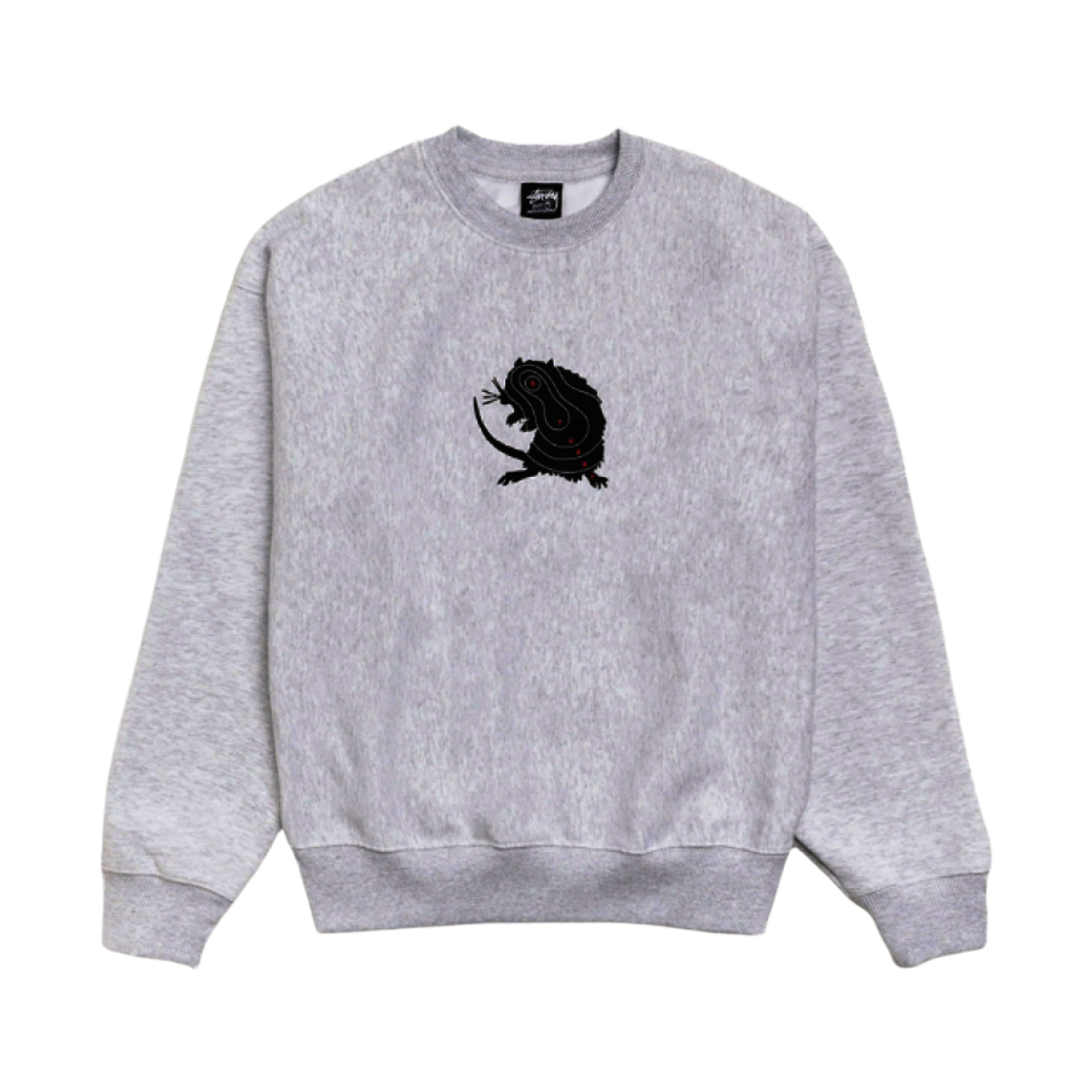1915142 Stussy Long Range Crew Ash Heather
