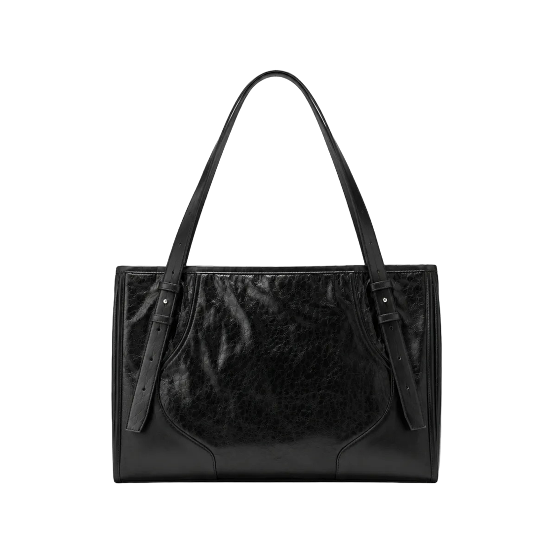 마뗑킴 투웨이 스트랩 스퀘어 백 블랙(Matin Kim 2 Way Strap Square Bag Black) - 2