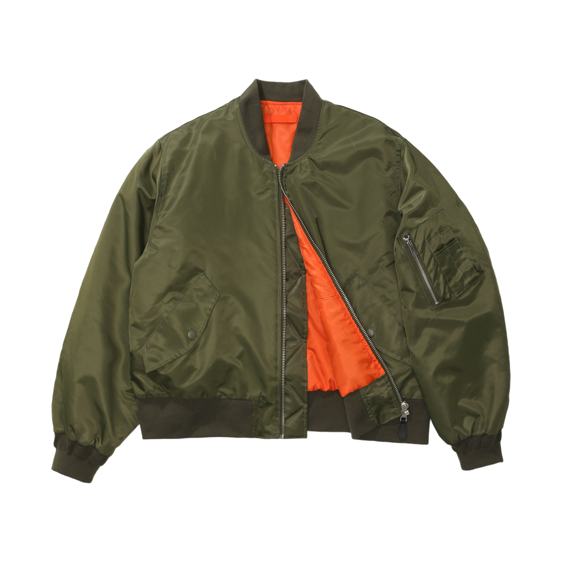 YHJK2269_khaki_e4 JEMUT Reach Over MA-1 Jacket Khaki YHJK2269