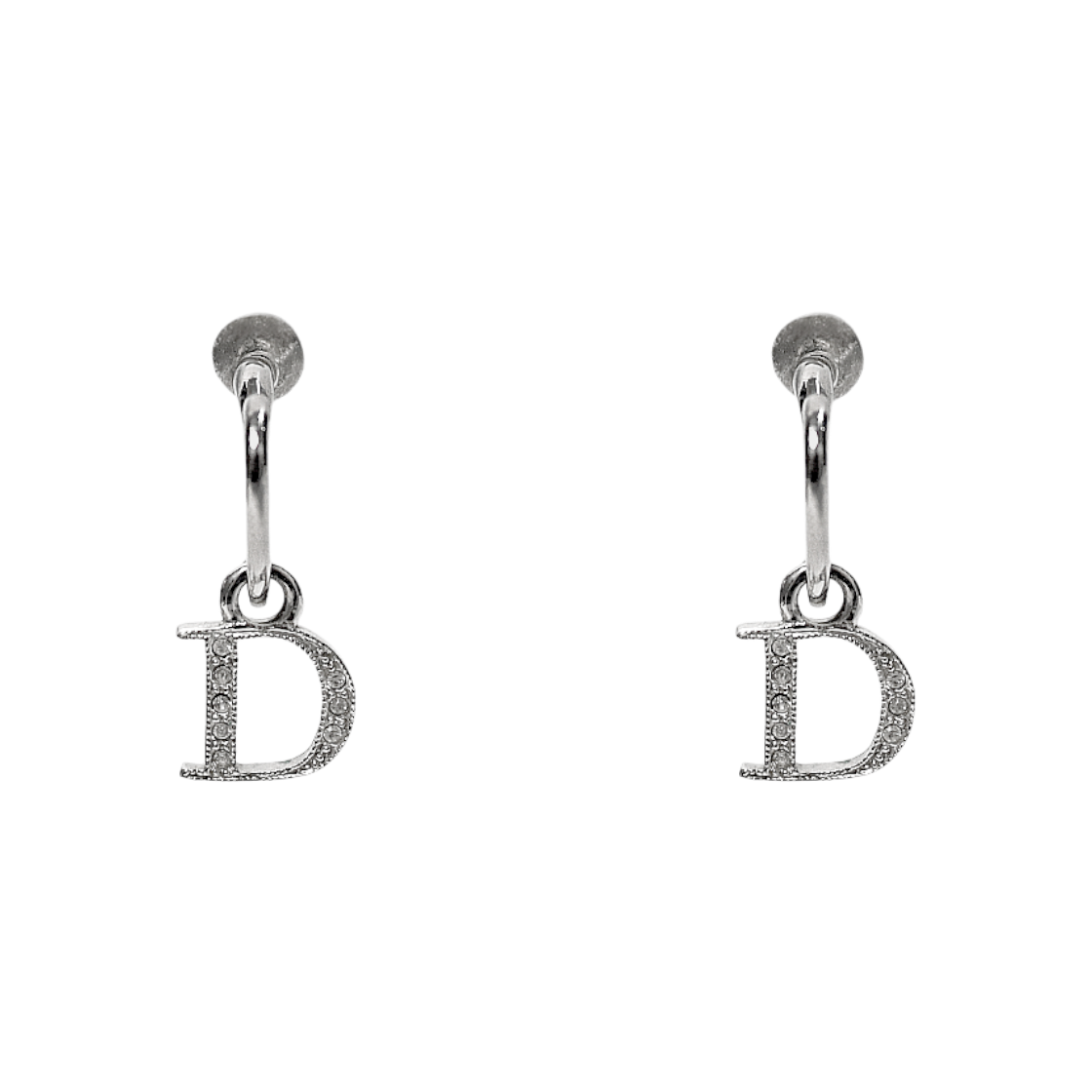 ITGVLPK7SDS5 Dior Heart Cubic D Silver Earrings