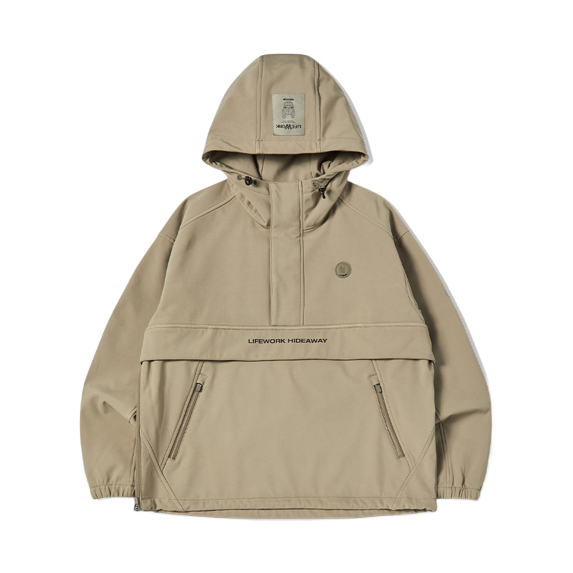 LW254AN470 Lifework Point Radog Fleece Hooded Anorak_LW254AN470