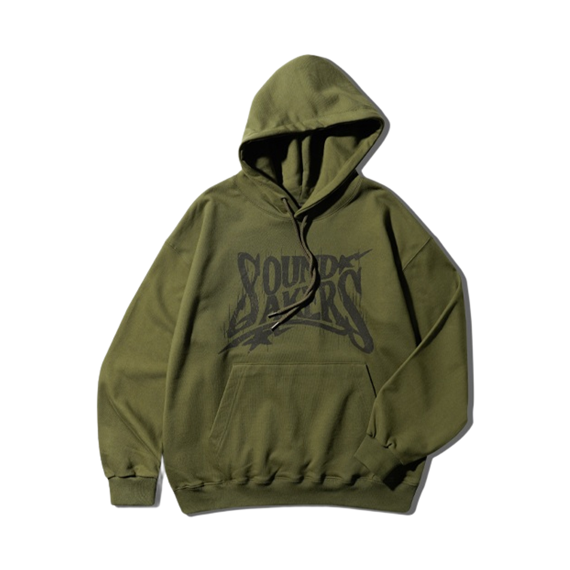JIHD6892_khaki_29 EZKATON Sound Heavy Cotton Hoodie Khaki JIHD6892