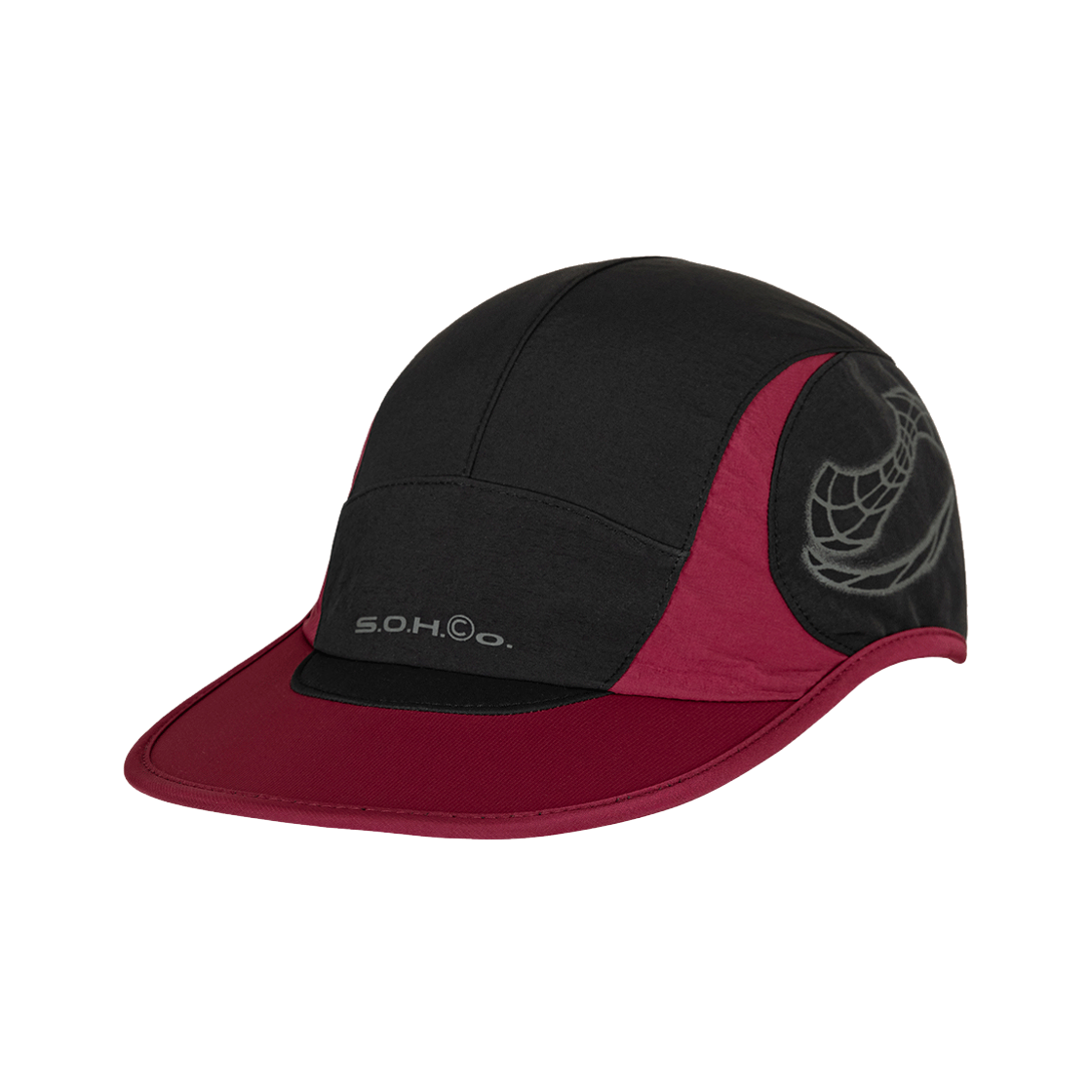 12VFC90416 SOHC Curved Line Logo Cap_12VFC904 Black