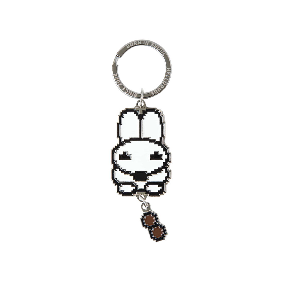 헬로듀드 메탈 키링 푸핑 래빗(Hellodude Metal Keyring Pooping Rabbit)