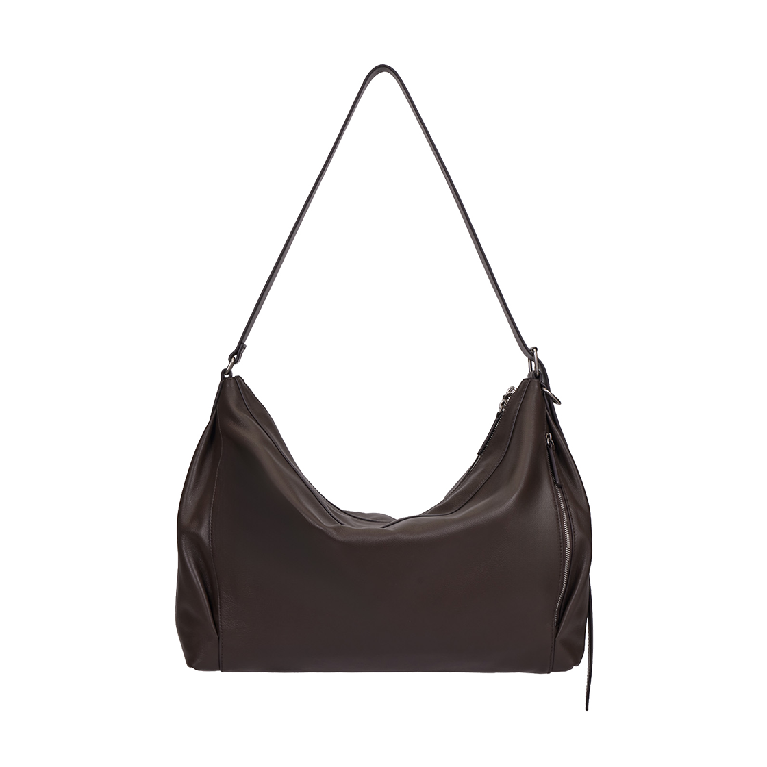분크 퍼펙 모터 숄더 라지 다크브라운(vunque Perfec Motor Shoulder L Dark Brown) - 4