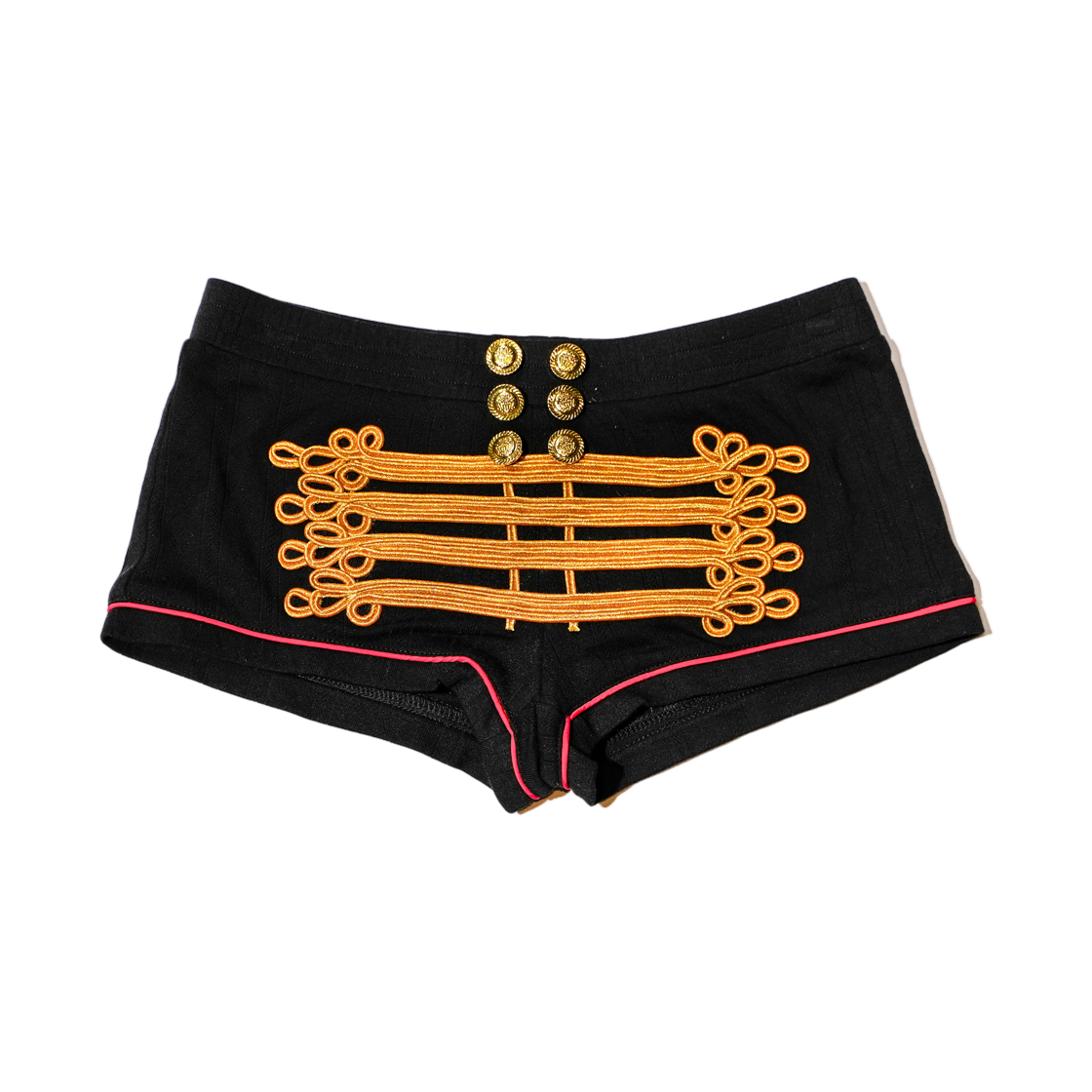 (W) 프레잉 마칭 밴드 쇼츠 블랙((W) Praying Marching Band Shorts Black) - 1